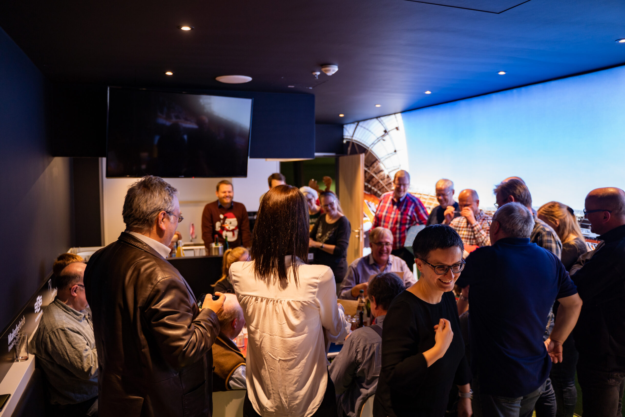 DIEP Weihnachtsfeier in der Loge im Rudolf-Harbig-Stadion