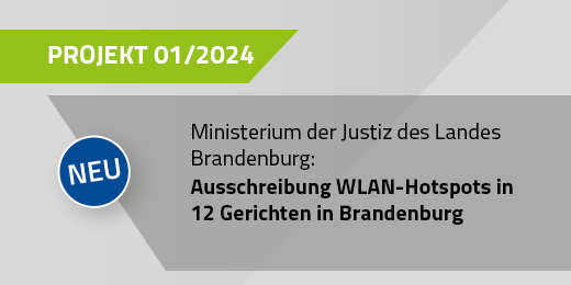01/2024 Ausschreibung WLAN-Hotspots in 12 Gerichtsgebäuden | Ministerium der Justiz des Landes Brandenburg